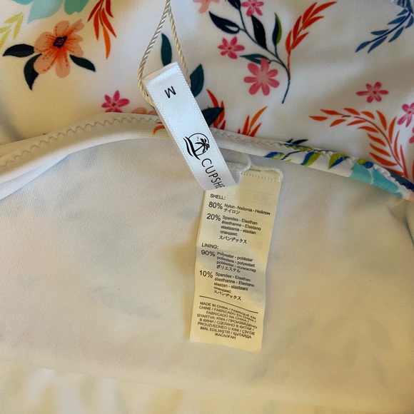 NWT Cupshe Swim Bottoms Floral size M - Picture 5 of 8